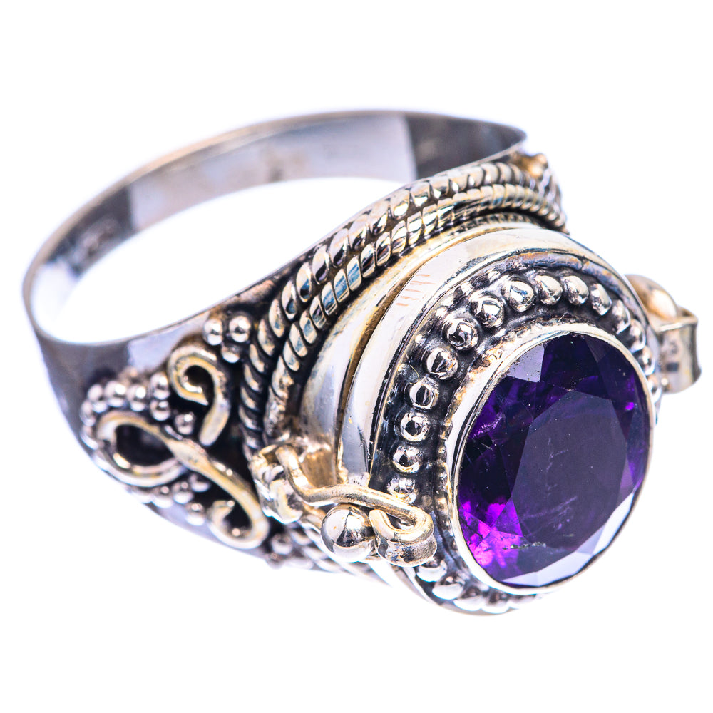 Poison Faceted Brazilian Amethyst Ring Size 9.75 (925 Sterling Silver) R143074