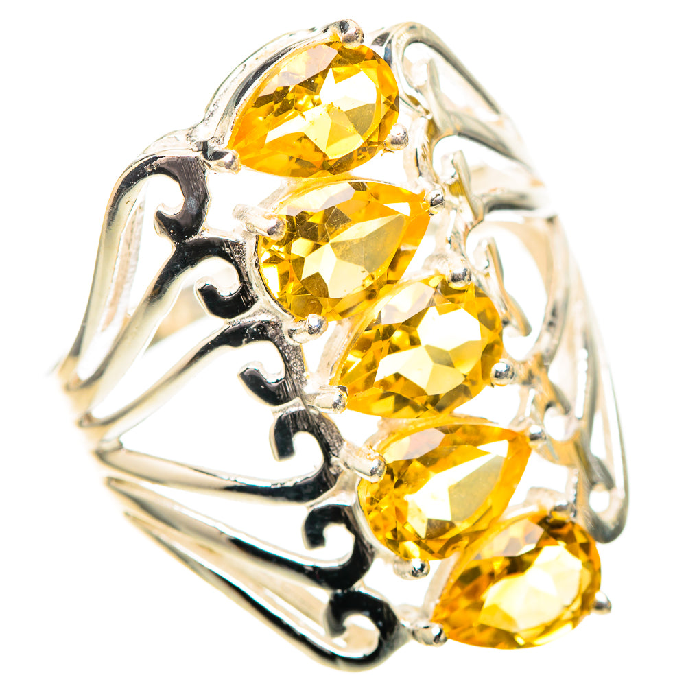 Faceted Citrine Ring Size 9 (925 Sterling Silver) RING139162