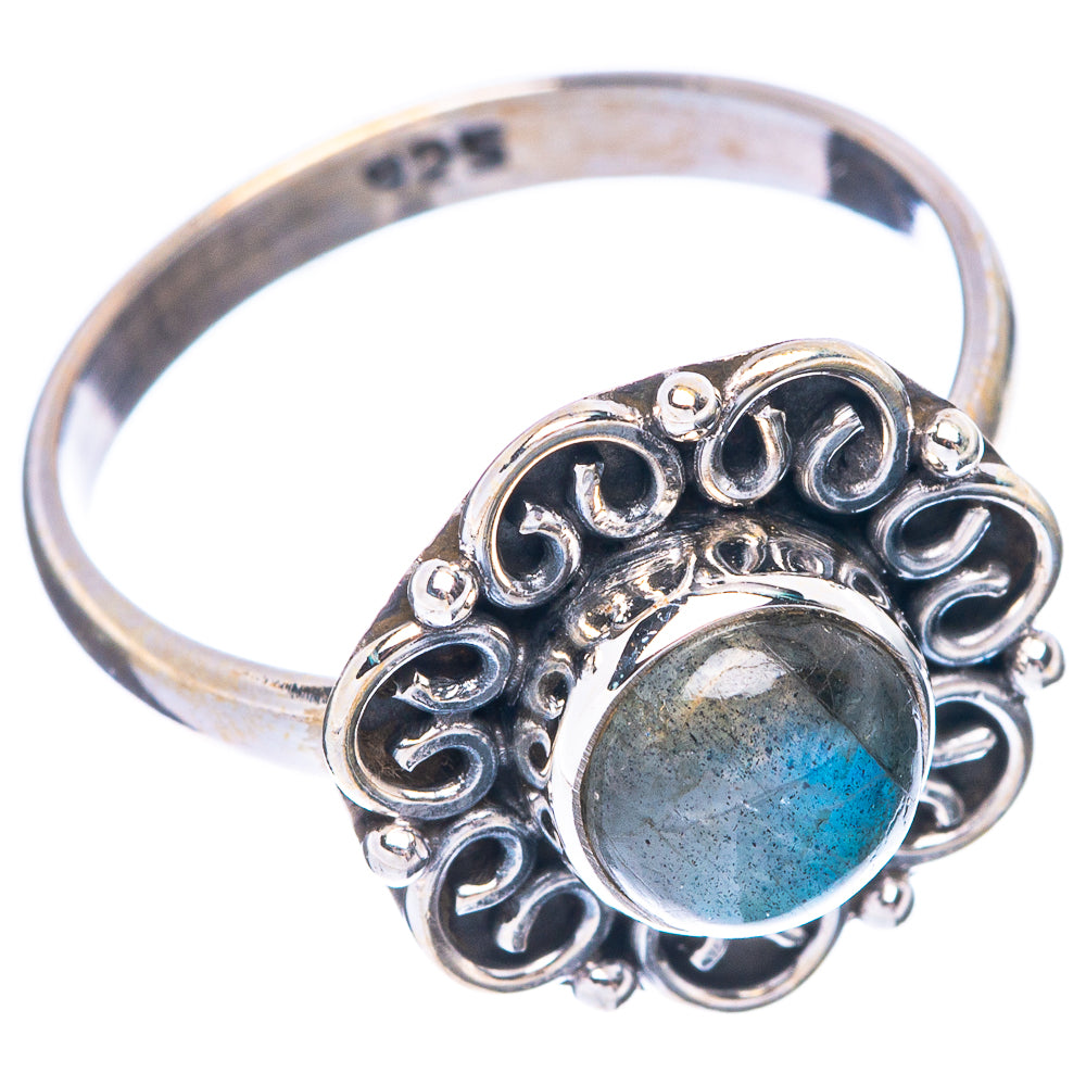 Labradorite Ring Size 7.75 (925 Sterling Silver) R5647