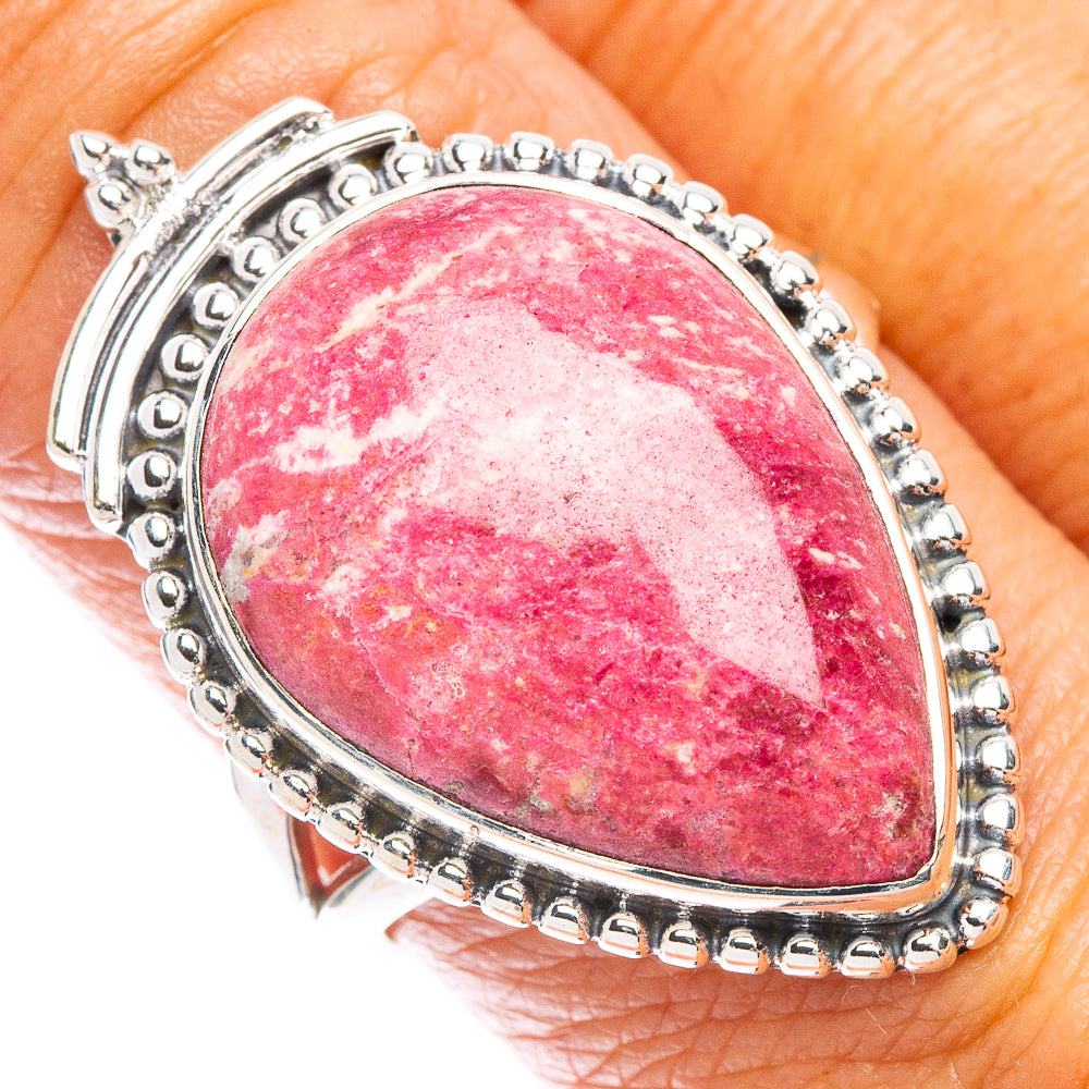 Thulite Ring Size 9 (925 Sterling Silver) R7124