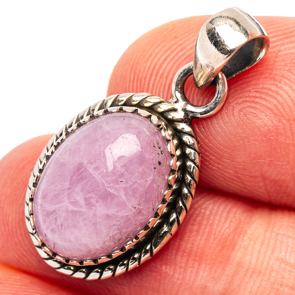 Kunzite Pendant 1 1/8" (.925 Sterling Silver)