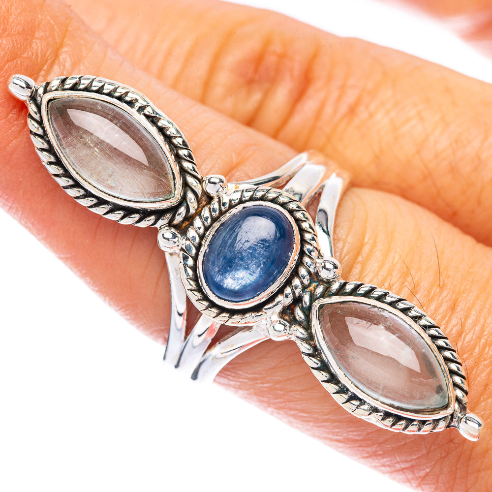Large Kyanite, Aquamarine Ring Size 8 (925 Sterling Silver) R144813