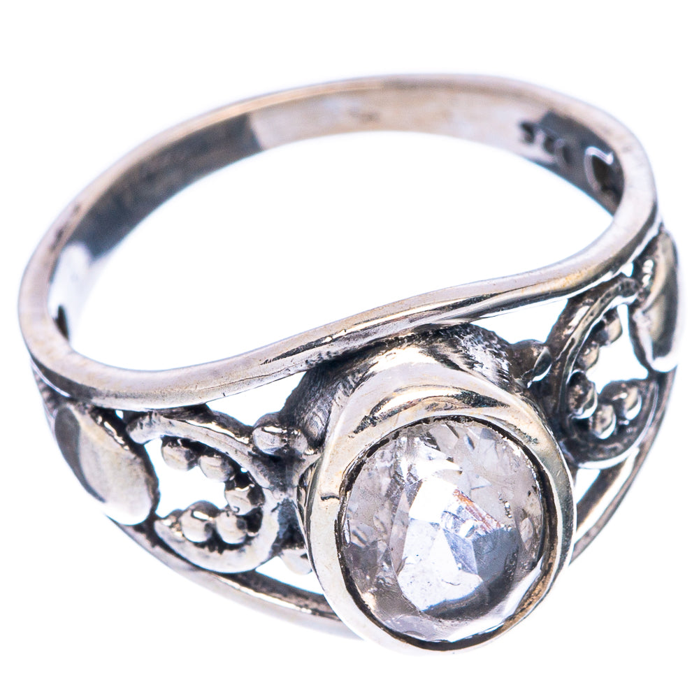White Quartz Dainty Ring Size 6.5 (925 Sterling Silver) R6020
