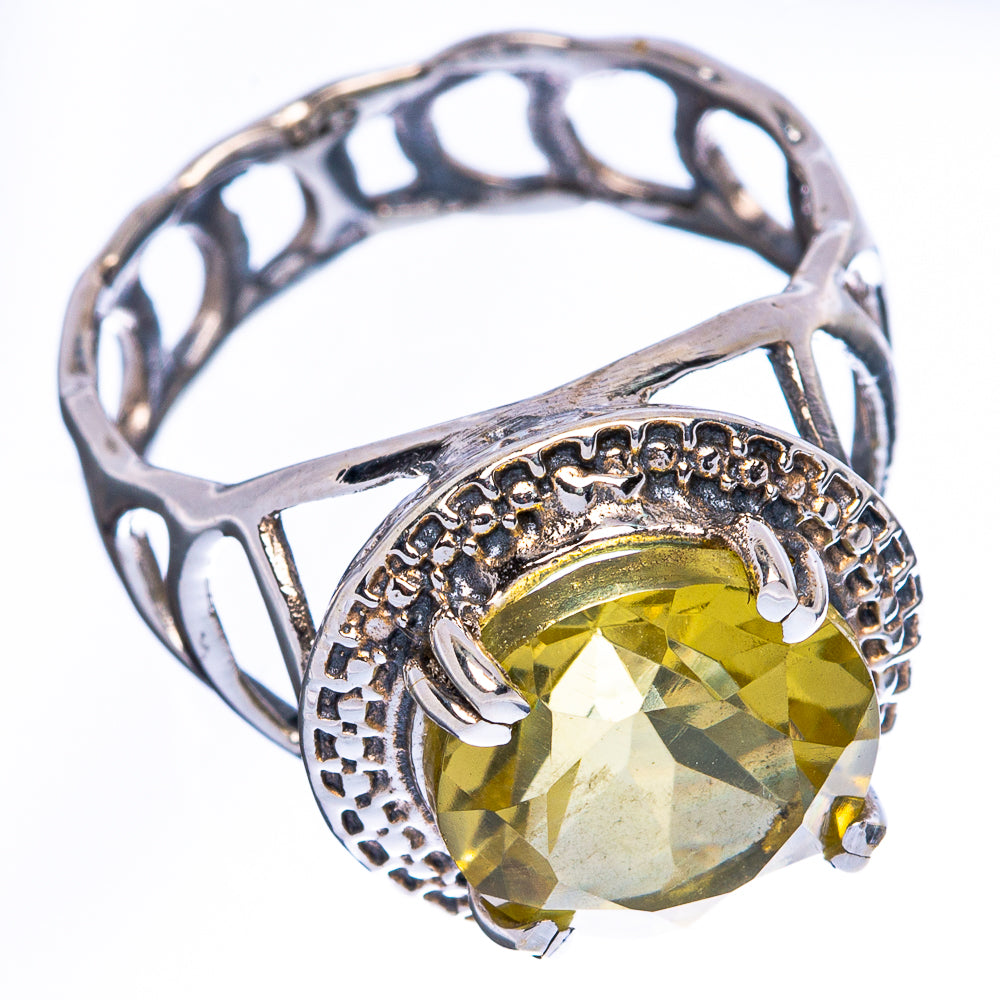 Faceted Citrine Ring Size 8 (925 Sterling Silver) R2359