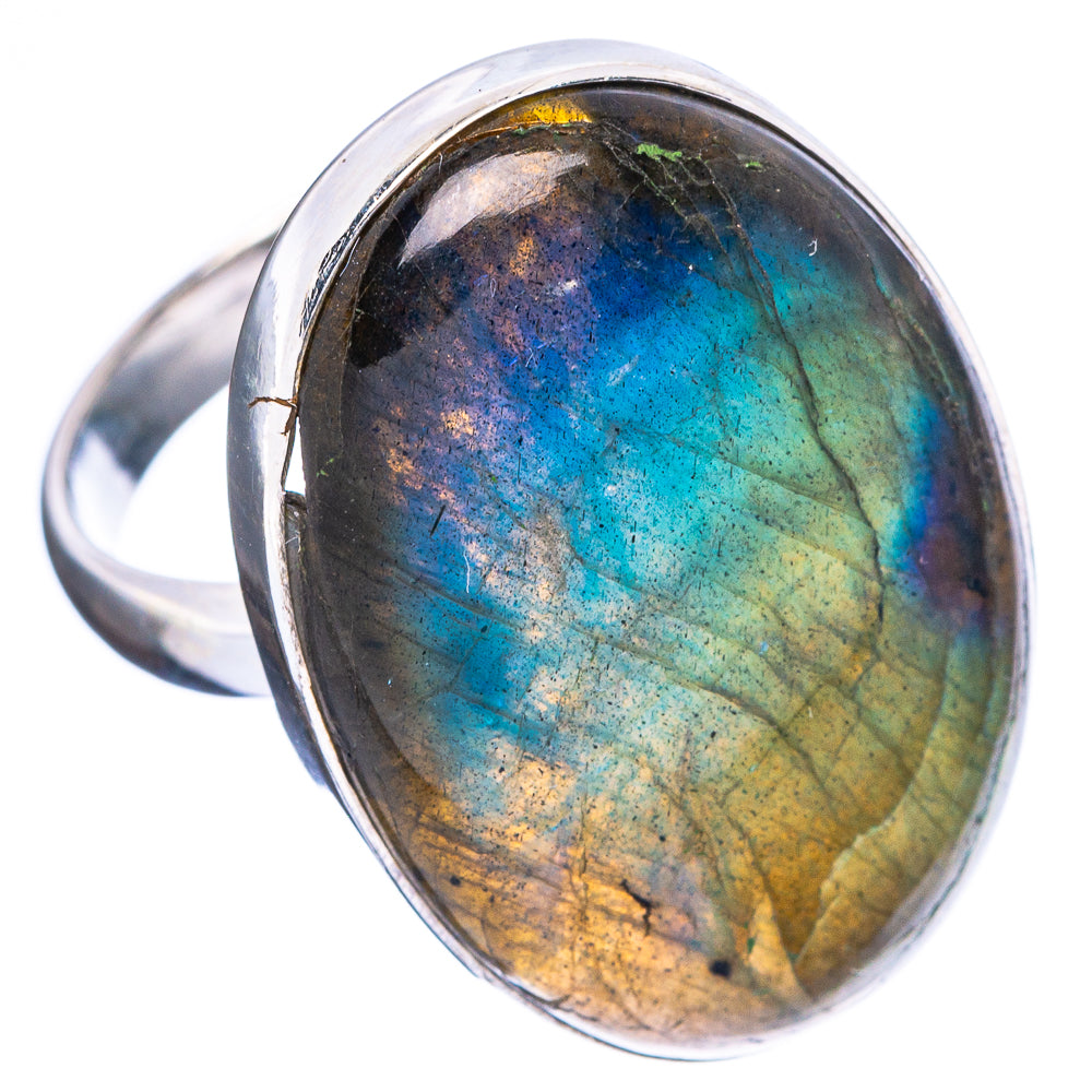Labradorite Ring Size 8.75 (925 Sterling Silver) R4642