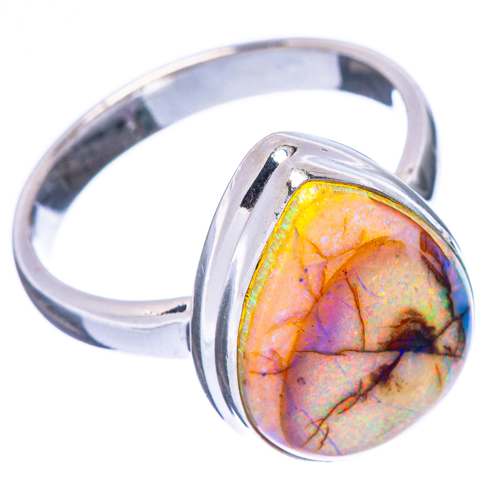 Rare Sterling Opal Ring Size 8.25 (925 Sterling Silver) R2301