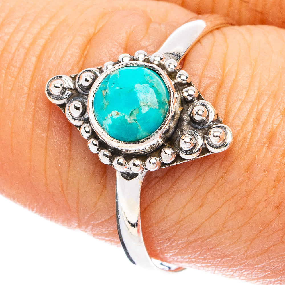 Mohave Turquoise Ring Size 9 (925 Sterling Silver) R8255