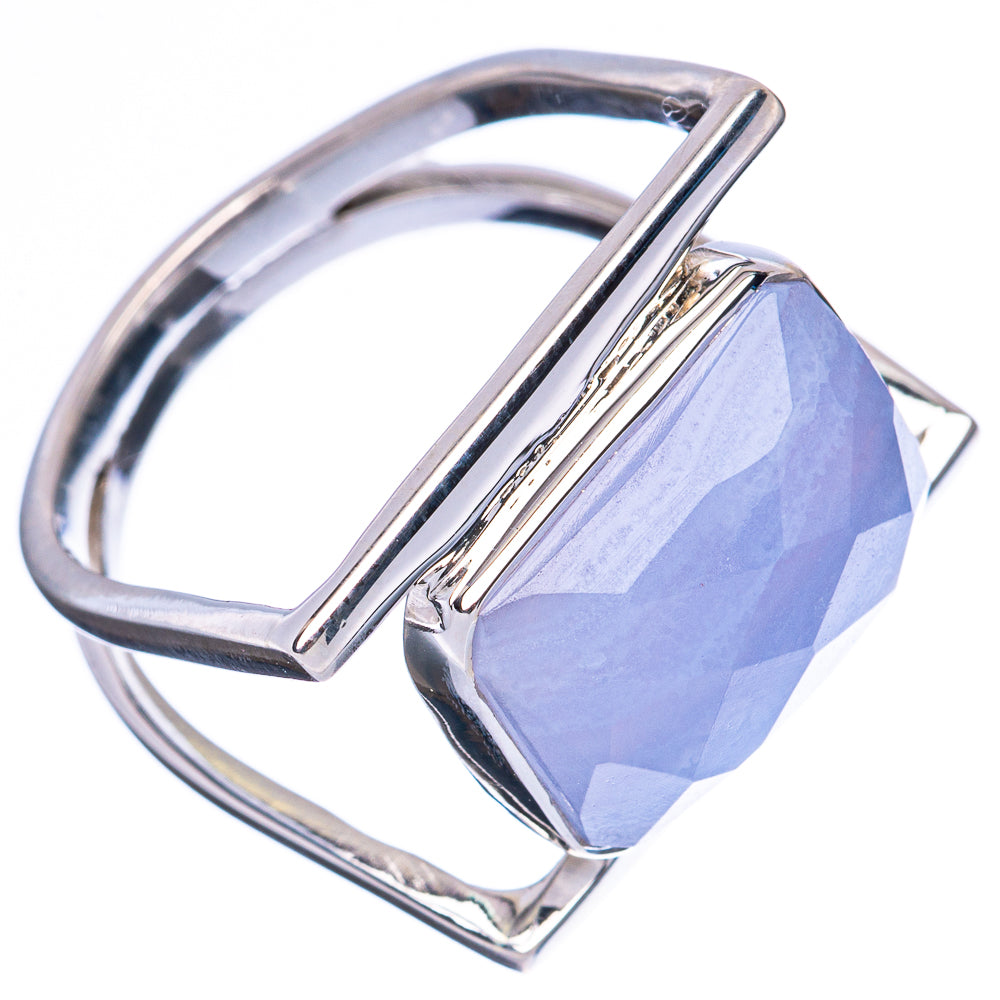 Premium Blue Lace Agate 925 Sterling Silver Ring Size 8 Ana Co R3592