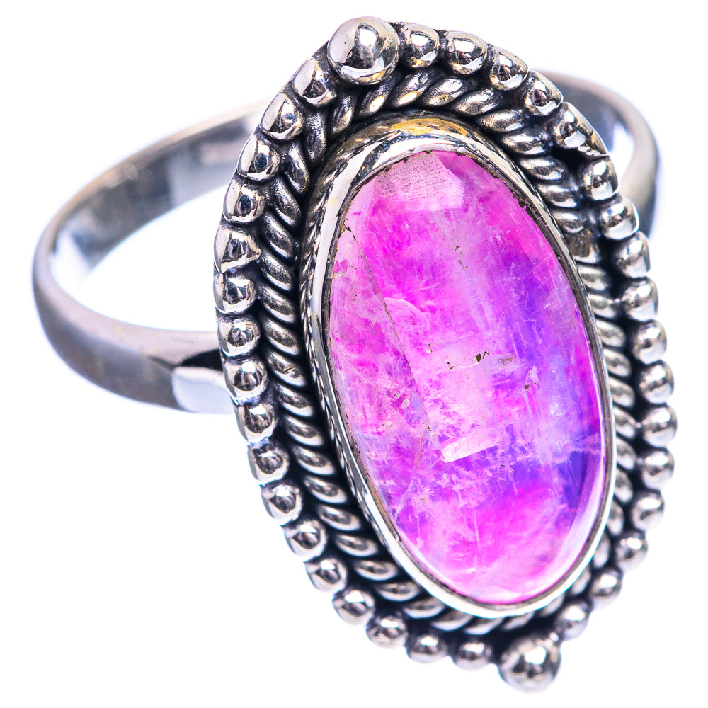 Pink Moonstone Ring Size 11.25 (925 Sterling Silver) R143143