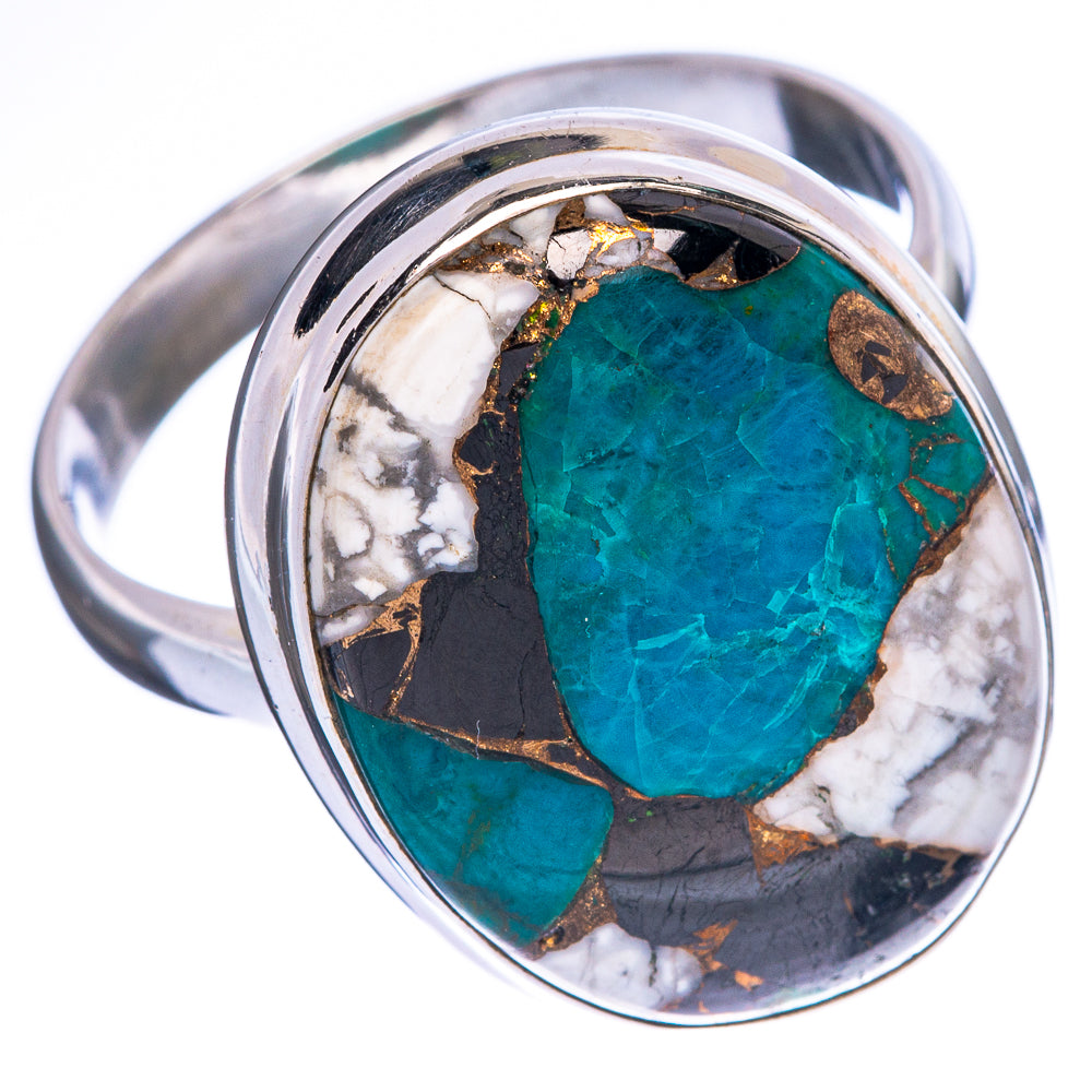 Chrysocolla Howlite Ring Size 11 (925 Sterling Silver) R1357