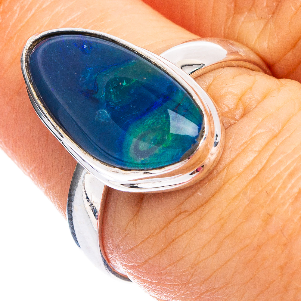 Rare Triplet Opal Ring Size 7.5 (.925 Sterling Silver)
