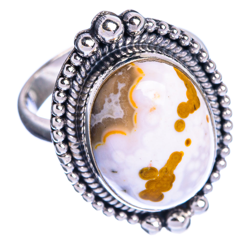 Ocean Jasper Ring Size 6 (925 Sterling Silver) R144241