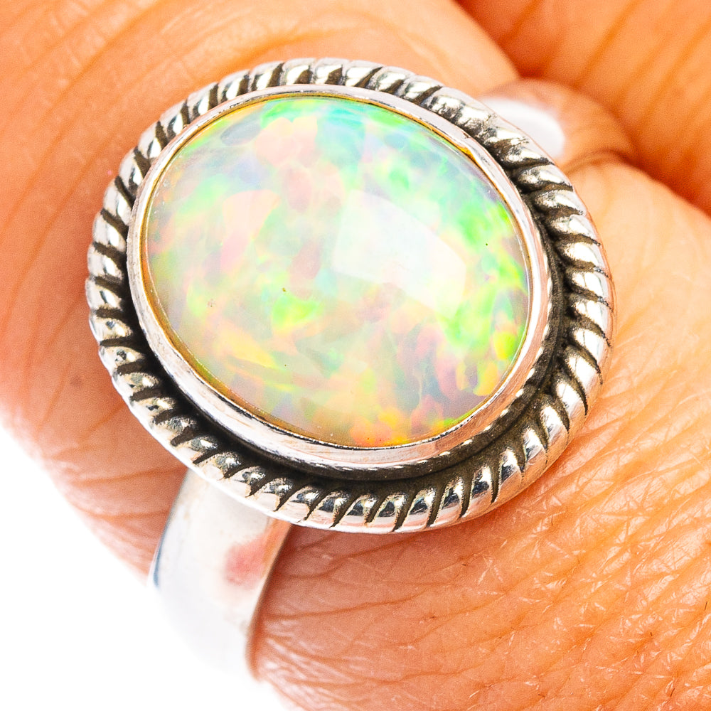 Rare AAA Ethiopian Opal Ring Size 8 (.925 Sterling Silver)