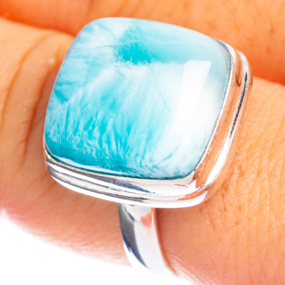 Larimar Ring Size 9 (925 Sterling Silver) R144257