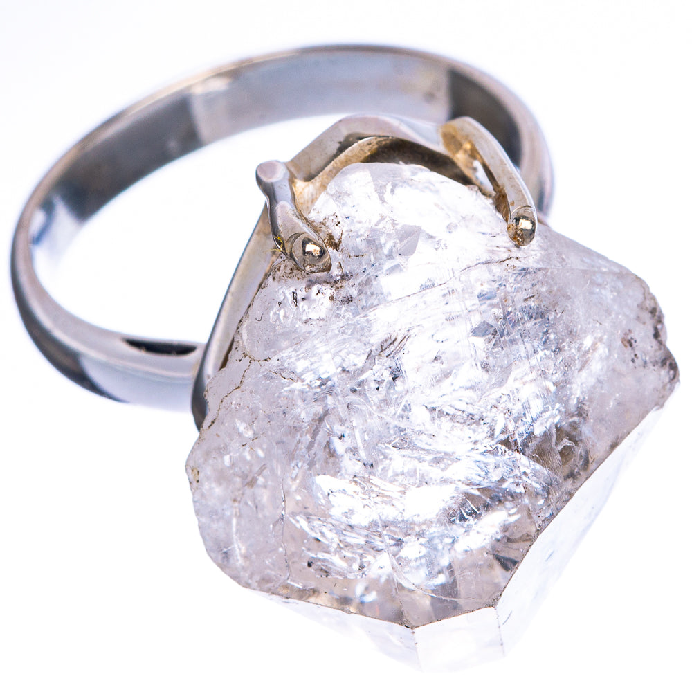 Herkimer Diamond Ring Size 7.75 (925 Sterling Silver) R1402