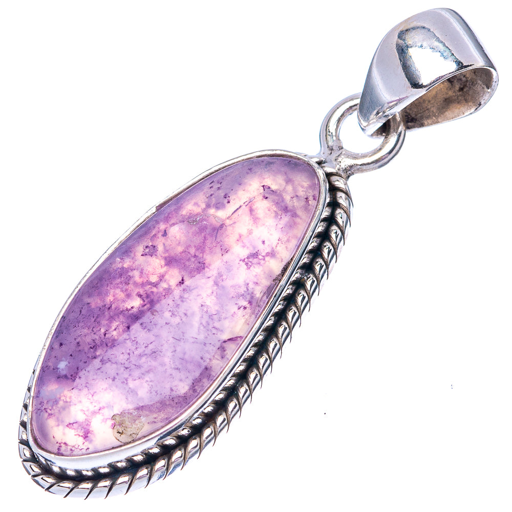 Rare Mexican Purple Opal 925 Sterling Silver Pendant 1 1/2" (925 Sterling Silver) P42617
