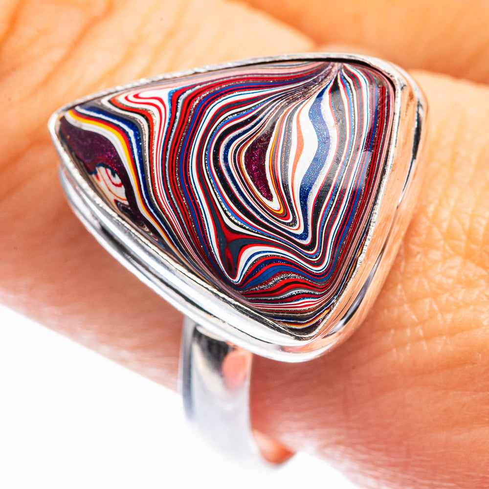 Fordite Ring Size 10.25 (925 Sterling Silver) R141993