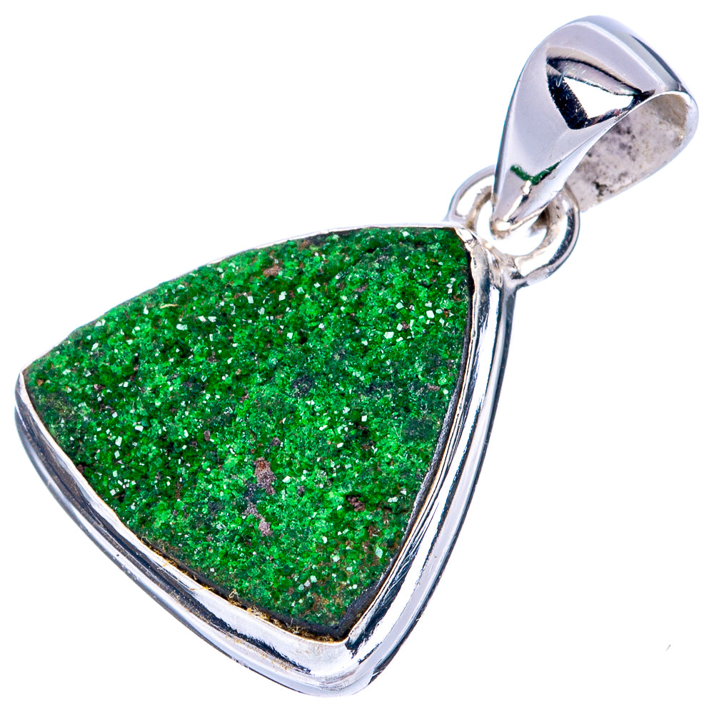 Rare Uvarovite Garnet Pendant 1" (925 Sterling Silver) P42765