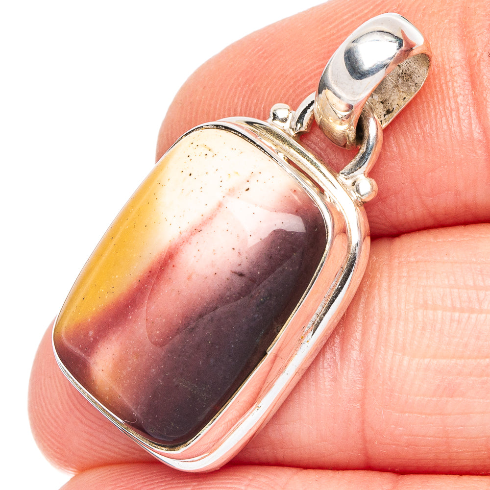 Mookaite Pendant 1 1/4" (.925 Sterling Silver)