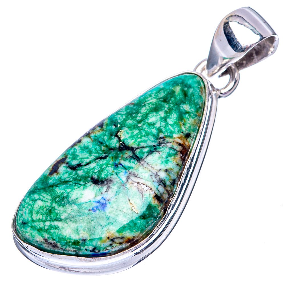 Azurite 925 Sterling Silver Pendant 1 5/8" (925 Sterling Silver) P42633