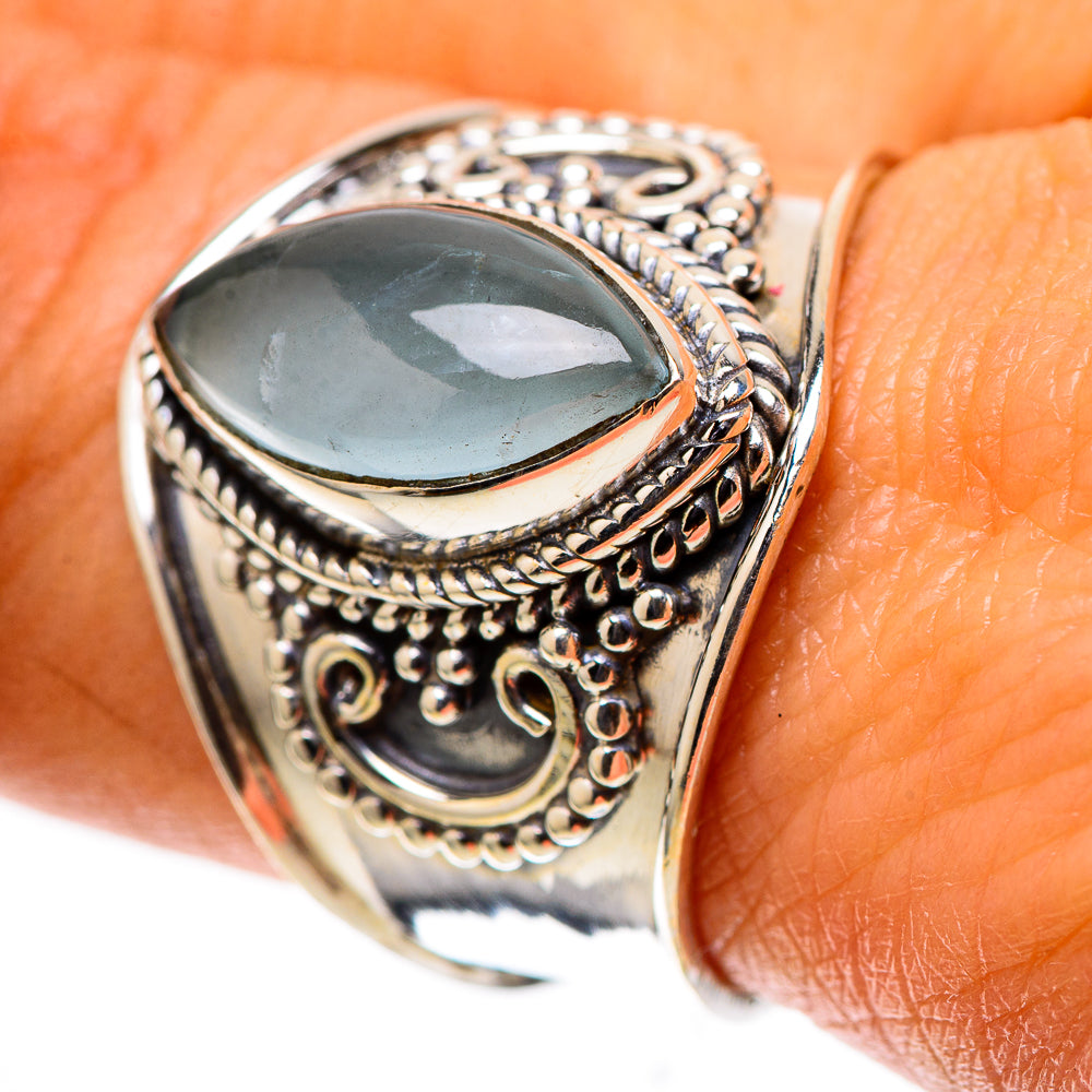 Natural Aquamarine Ring Size 9 (925 Sterling Silver) RING138704