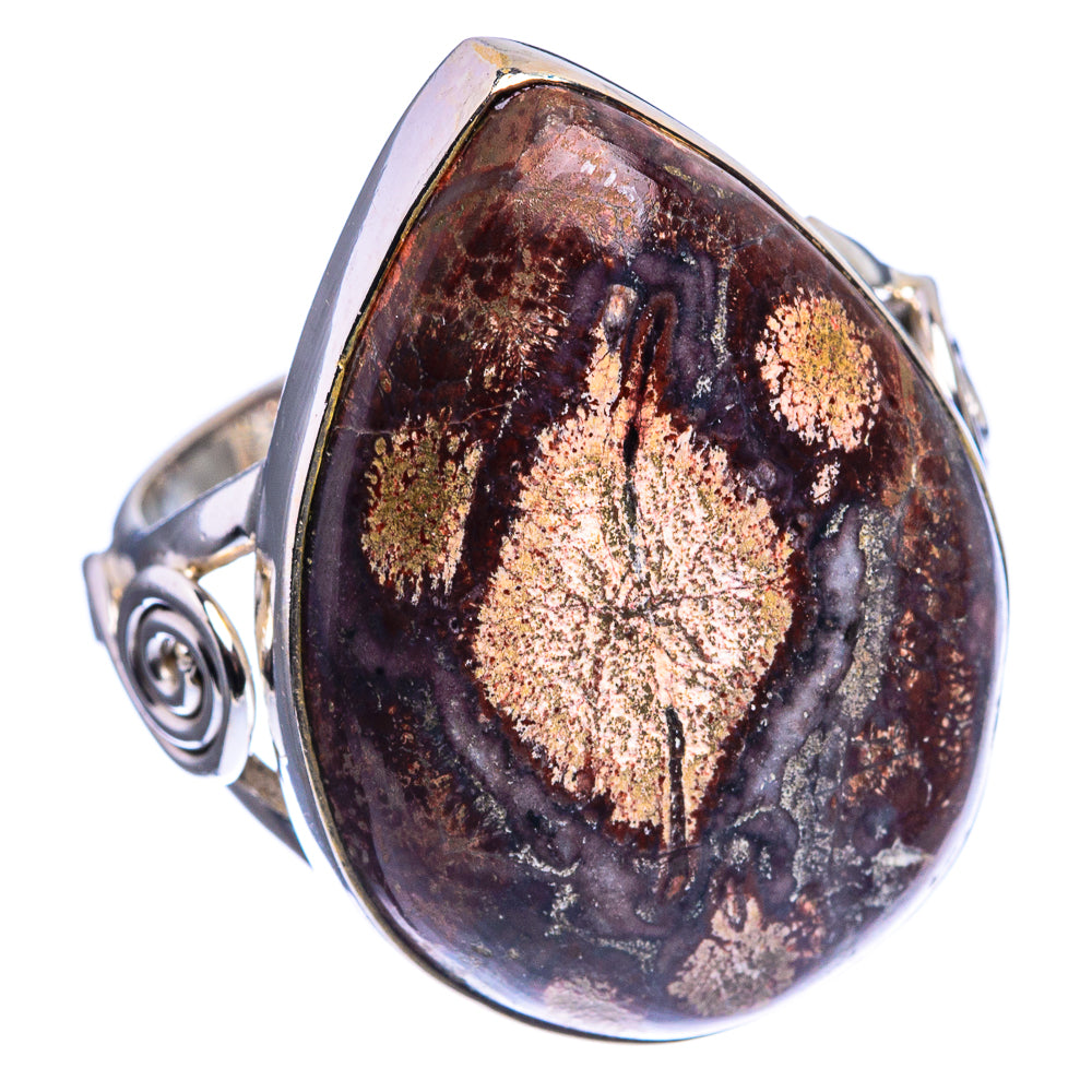 Large Mushroom Rhyolite Ring Size 8.5 (925 Sterling Silver) R142471