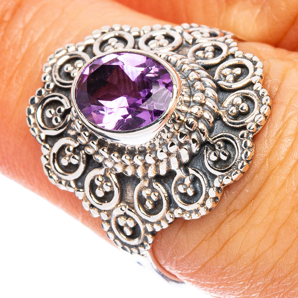 Amethyst Ring Size 7 (925 Sterling Silver) R7982