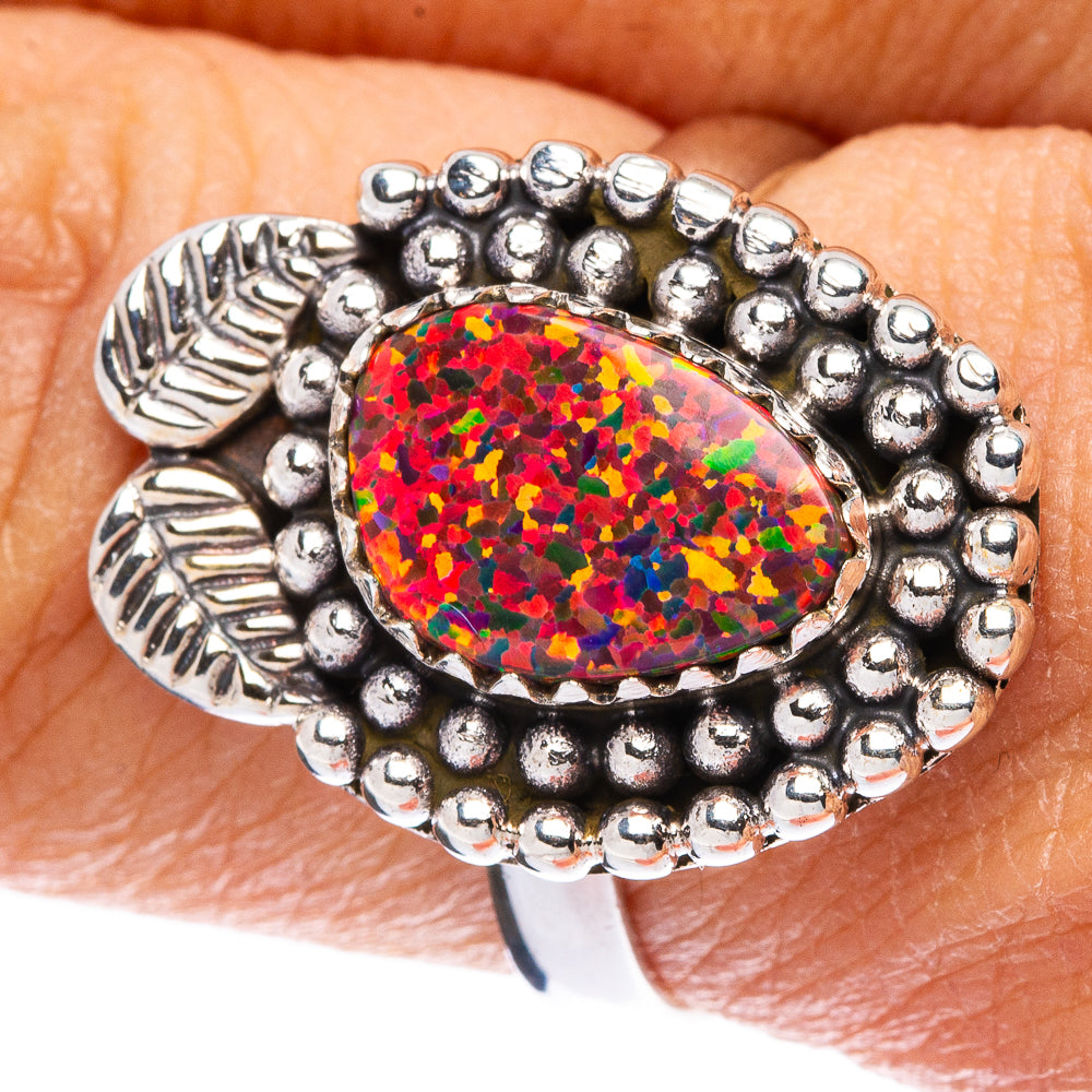 Synthetic Opal Ring Size 8 (925 Sterling Silver) R146119