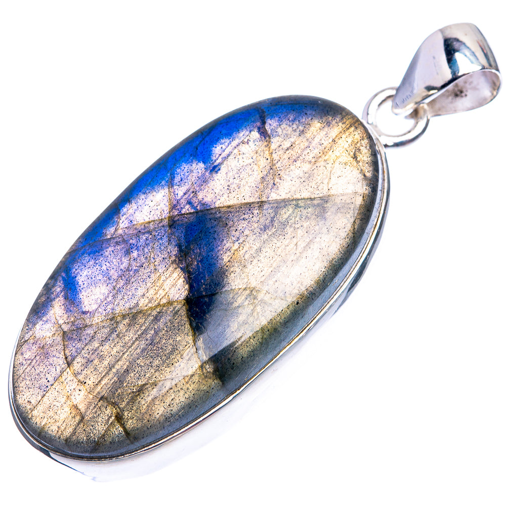 Labradorite Pendant 1 7/8" (925 Sterling Silver) P38921