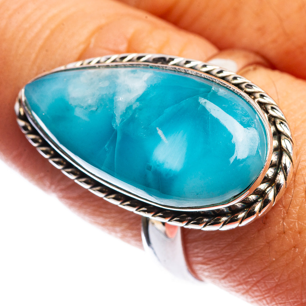 Larimar Ring Size 8.75 (925 Sterling Silver) R144139