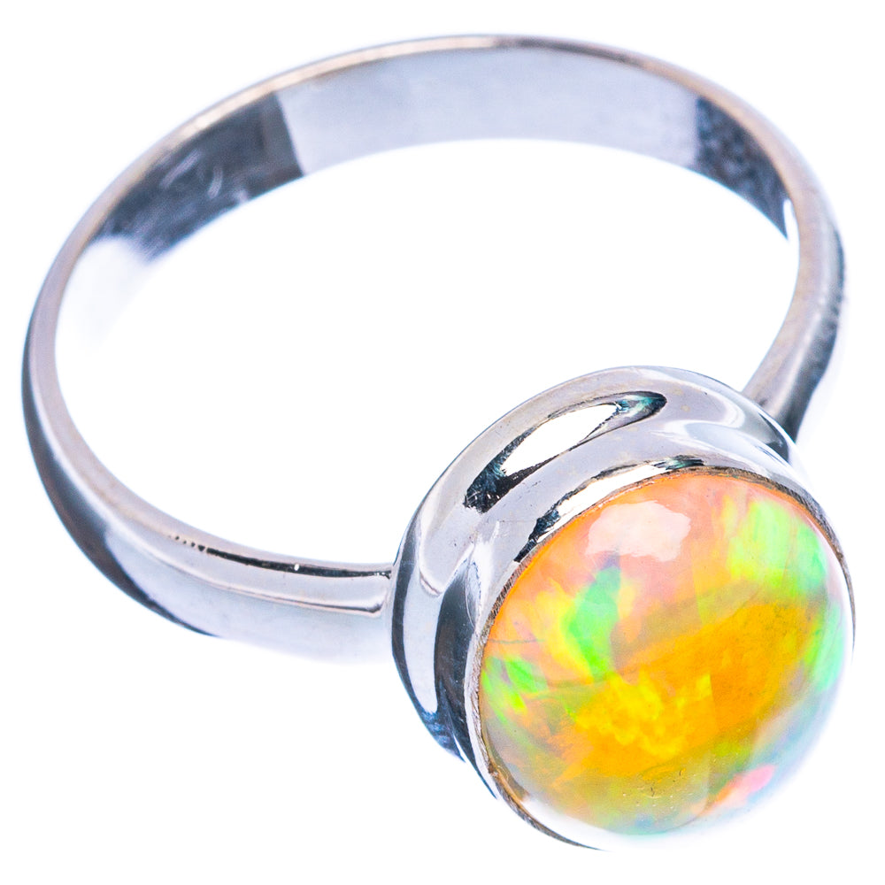Large Rare Ethiopian Opal Ring Size 8.75 (925 Sterling Silver) R4968
