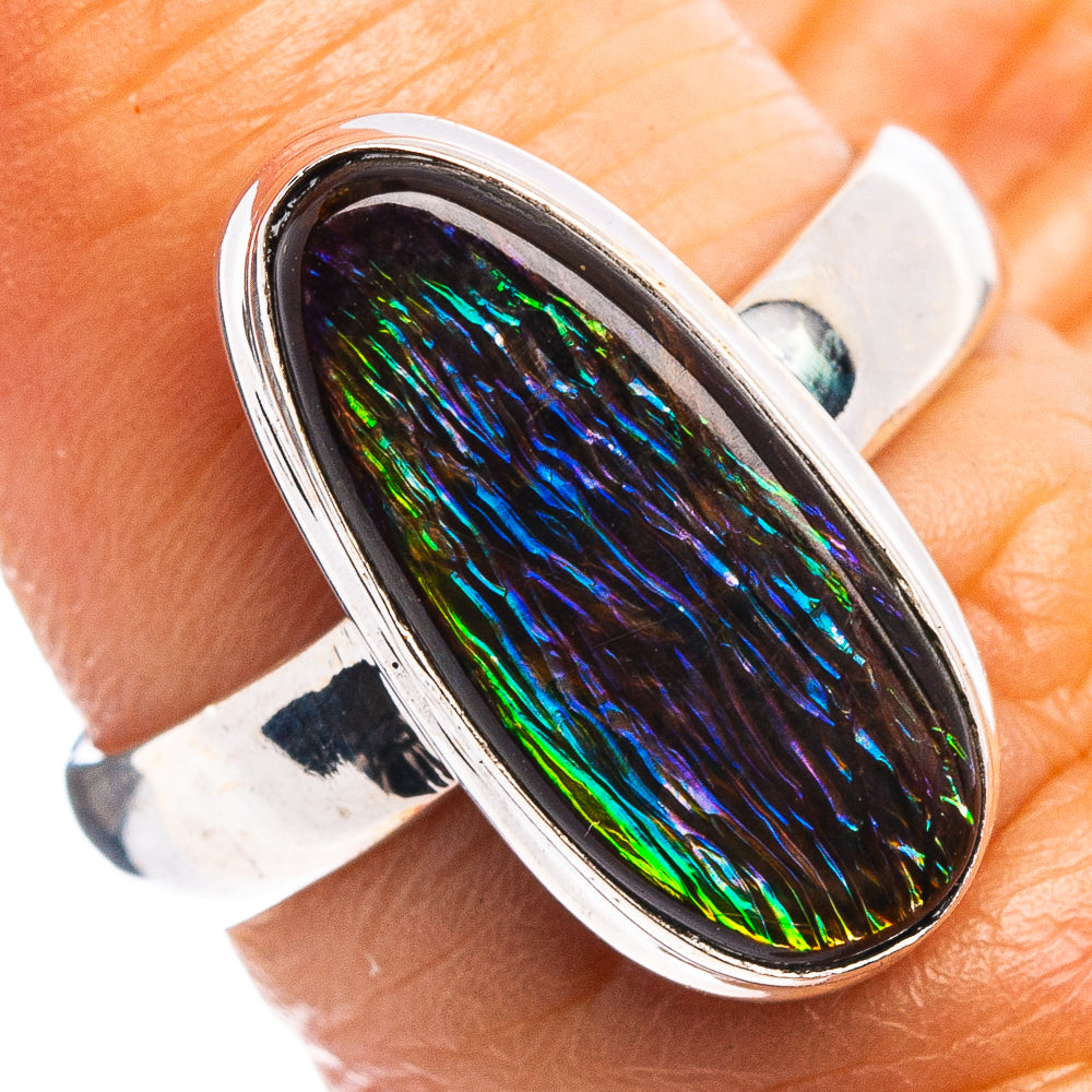 Rare Canadian Ammolite Ring Size 6 (.925 Sterling Silver)