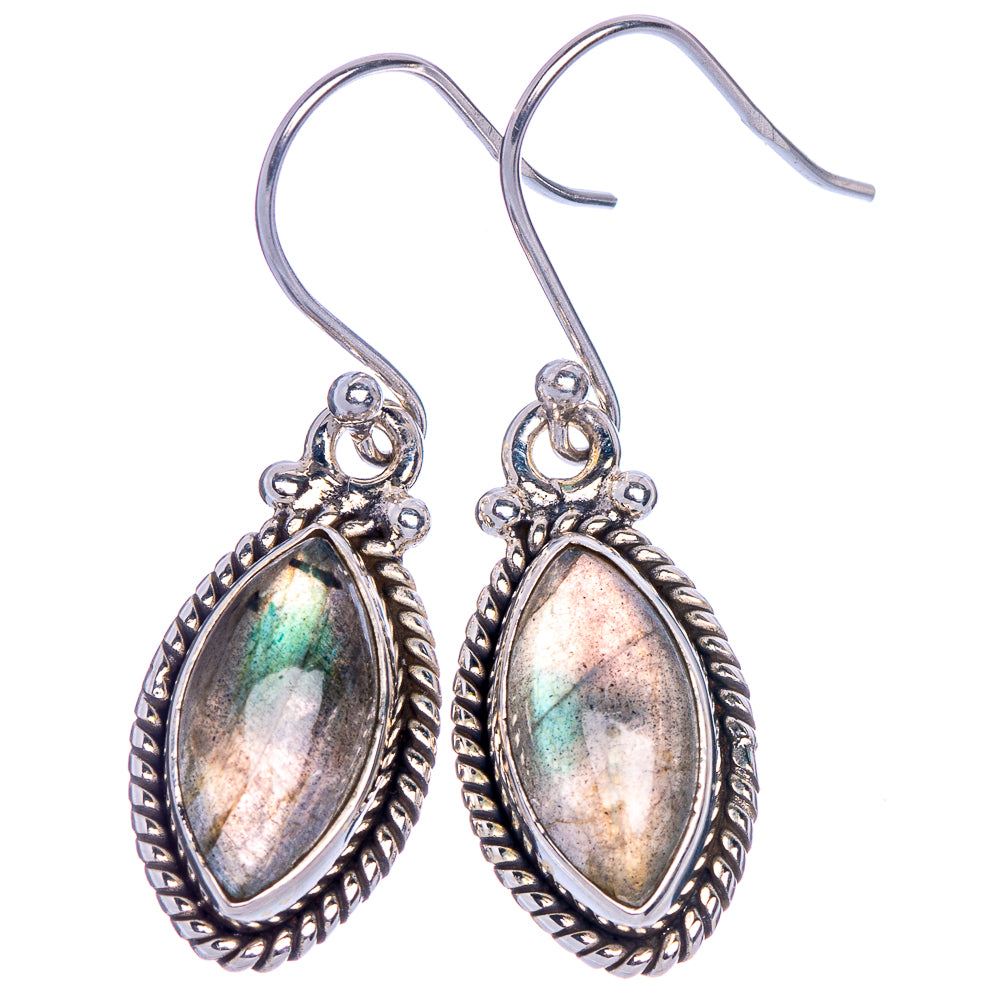 Labradorite Earrings 1 1/2" (925 Sterling Silver) E433568