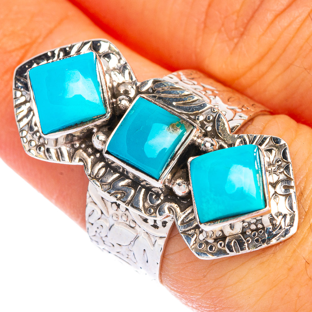Sleeping Beauty Turquoise Ring Size 7 (925 Sterling Silver) R144448