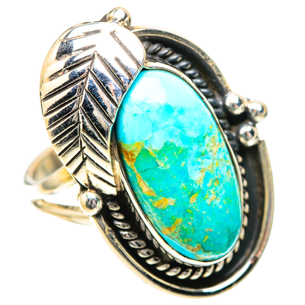 Chrysocolla 925 Sterling Silver Ring Size 7.5 (925 Sterling Silver) RING139391