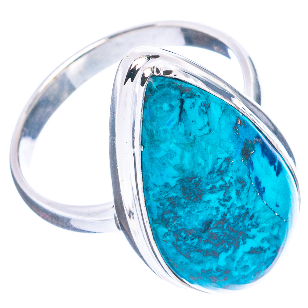 Peruvian Chrysocolla Ring Size 10.75 (.925 Sterling Silver)