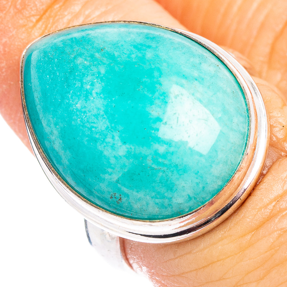 Amazonite Ring Size 7 (.925 Sterling Silver)