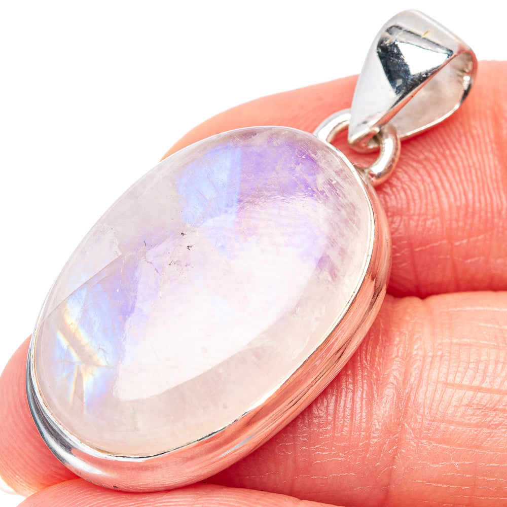 Pink Opal Pendant 1 3/8" (.925 Sterling Silver)