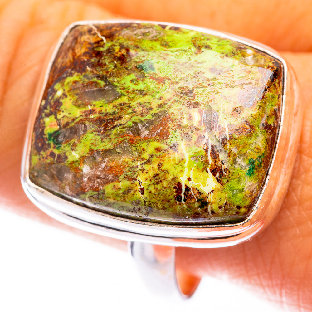 Gaspeite Ring Size 11 (925 Sterling Silver) R141457