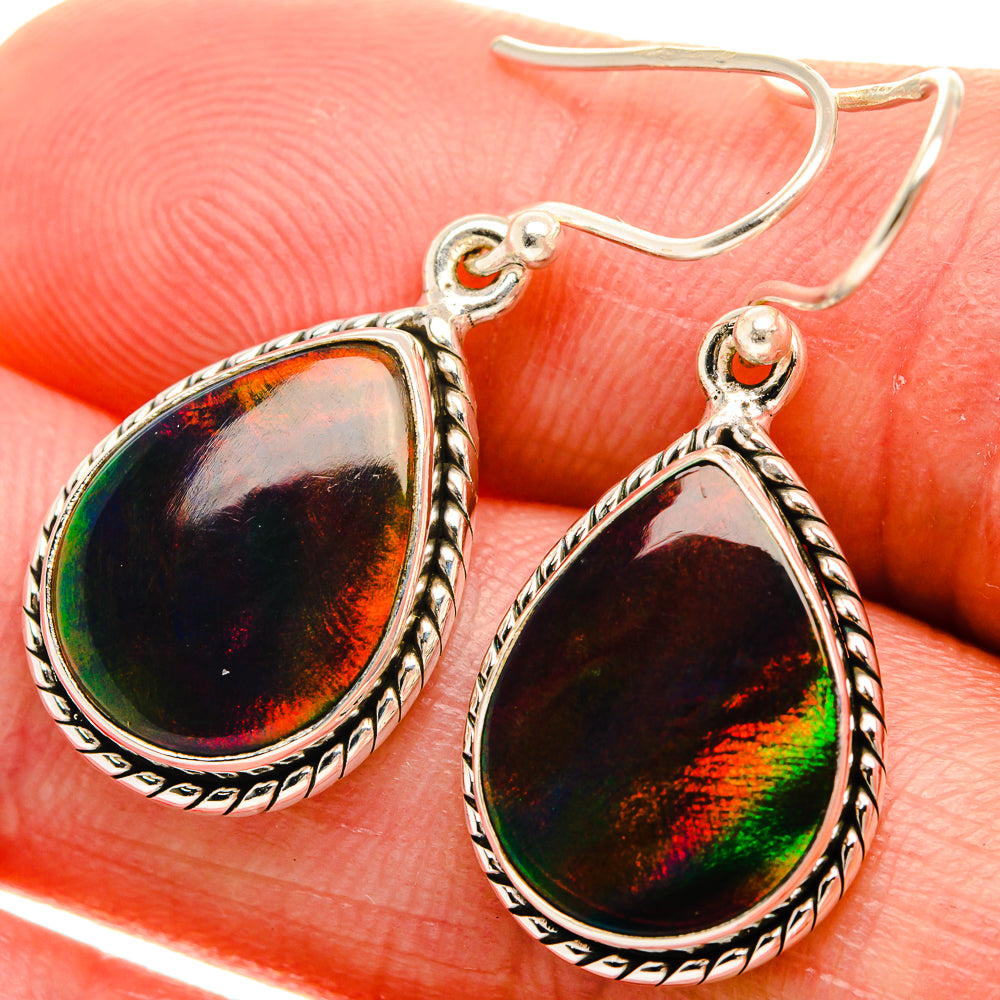 Aura Opal Earrings 1 3/8" (925 Sterling Silver) EARR432078