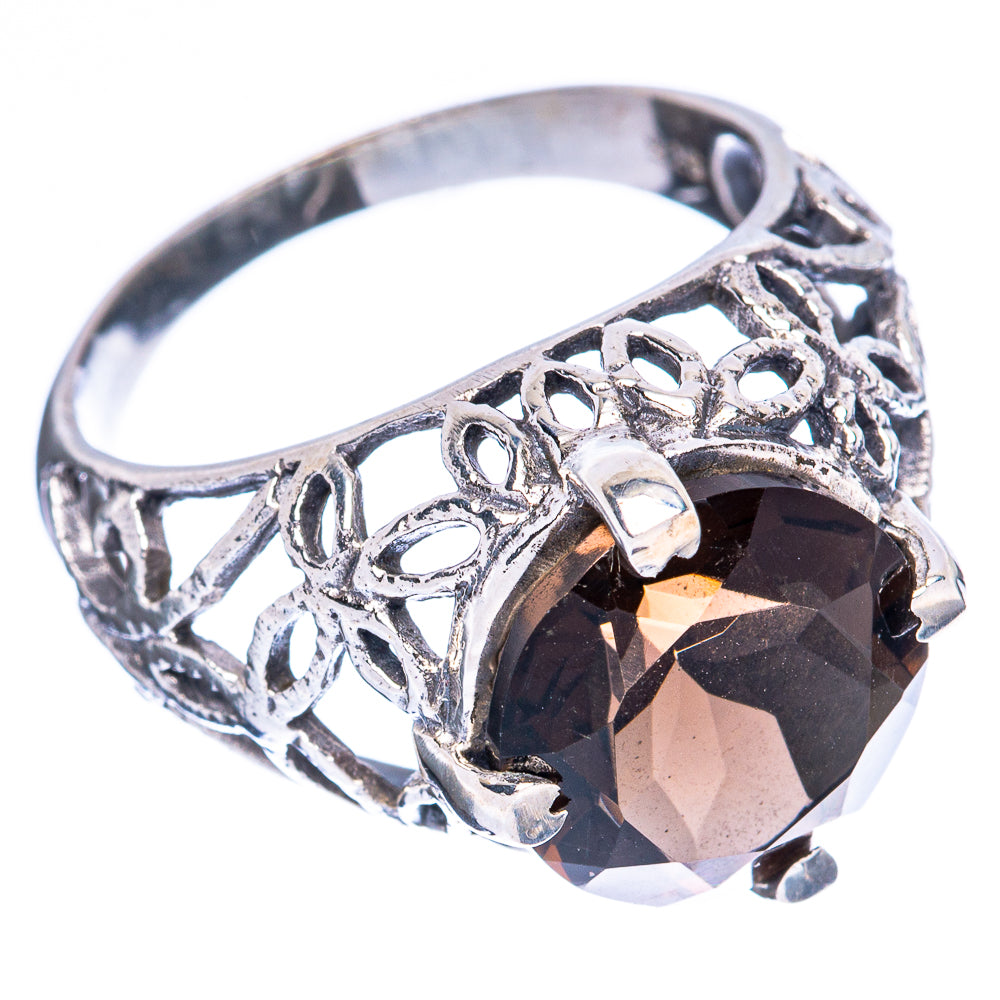 Smoky Quartz Ring Size 8.75 (925 Sterling Silver) R3325