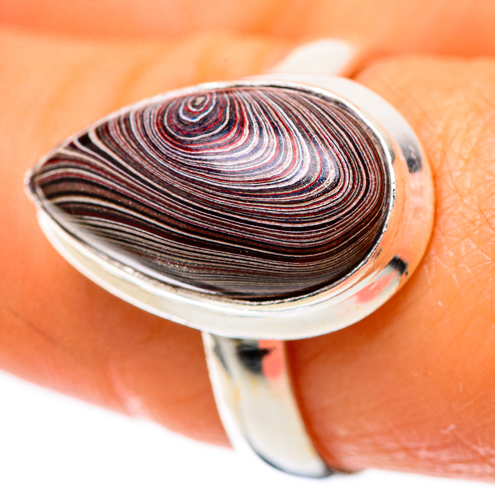 Fordite Ring Size 8.5 (925 Sterling Silver) RING138930