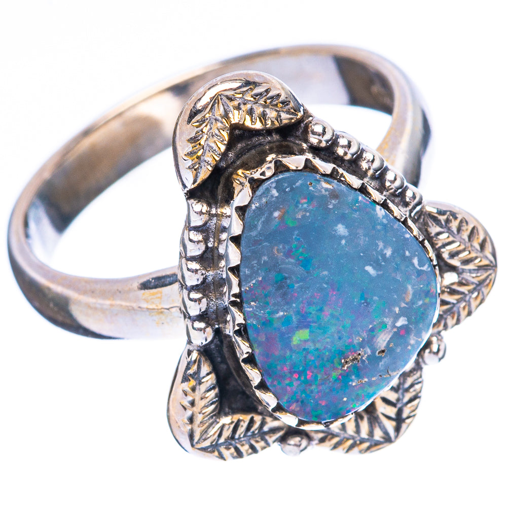 Rare Doublet Opal Ring Size 6.5 (925 Sterling Silver) R4108