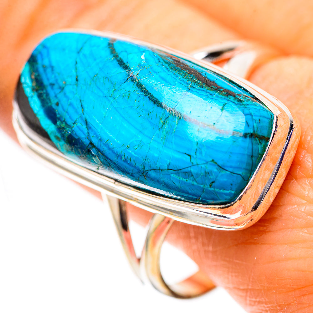 Large Malachite In Chrysocolla 925 Sterling Silver Ring Size 11.75 (925 Sterling Silver) RING139623