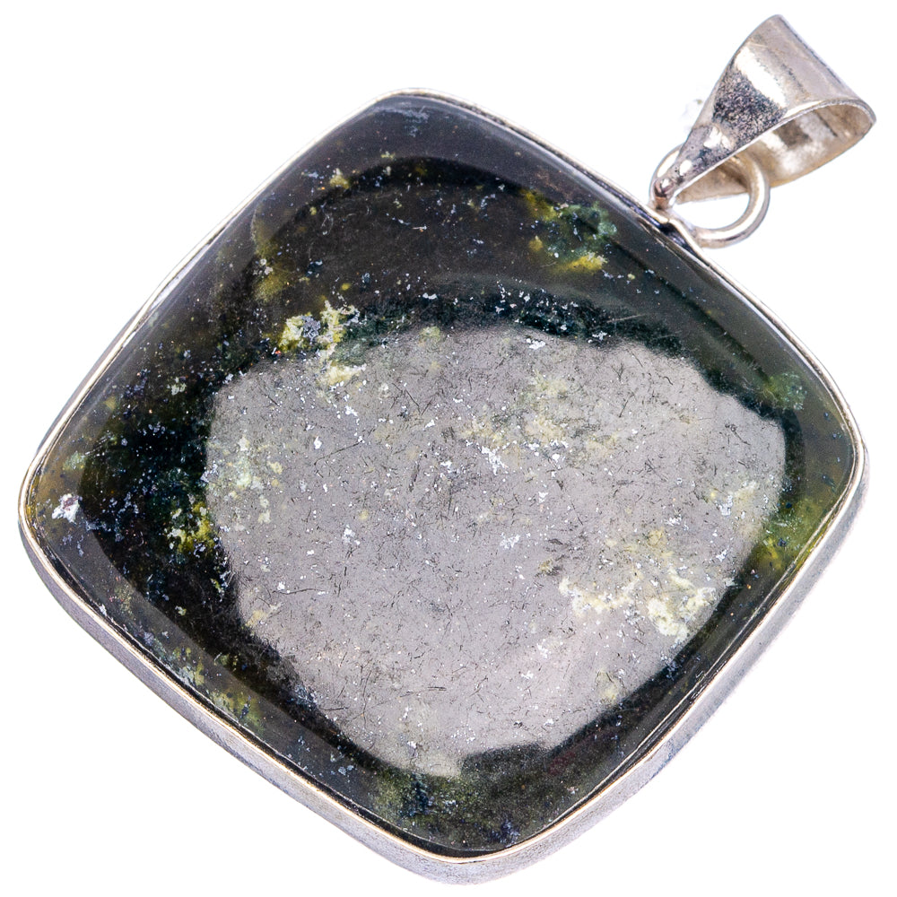 Unknown Jasper Pendant 1 5/8" (Silver Plated)