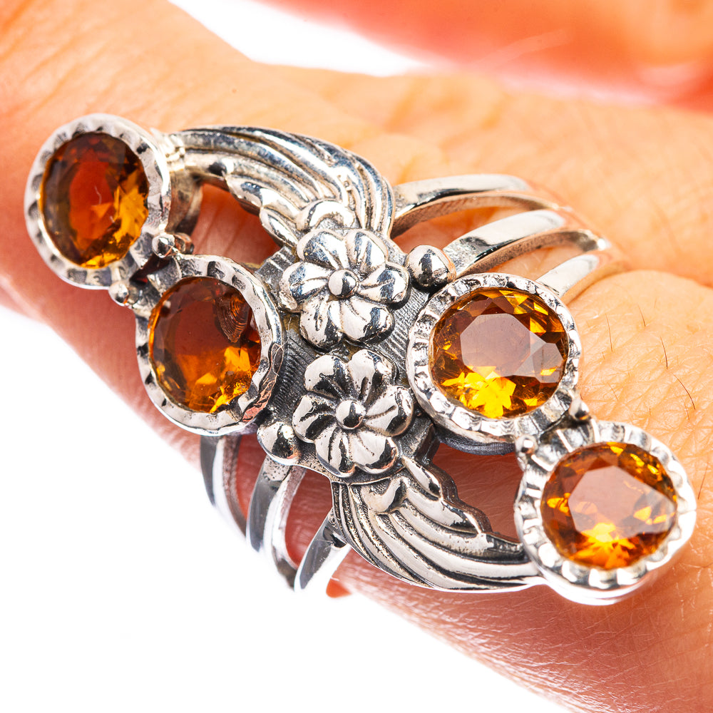 Faceted Citrine Ring Size 8.75 (925 Sterling Silver) R142930