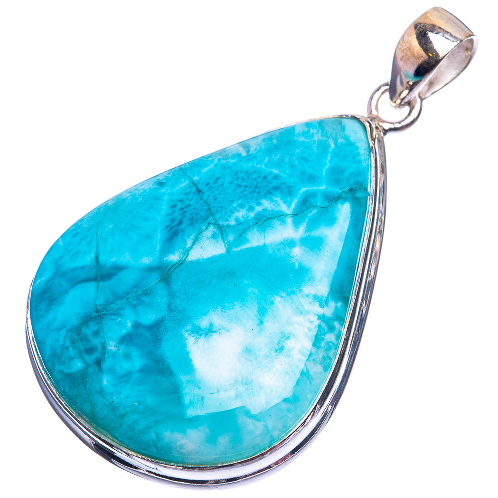 Larimar Pendant 1 7/8" (925 Sterling Silver) P38918