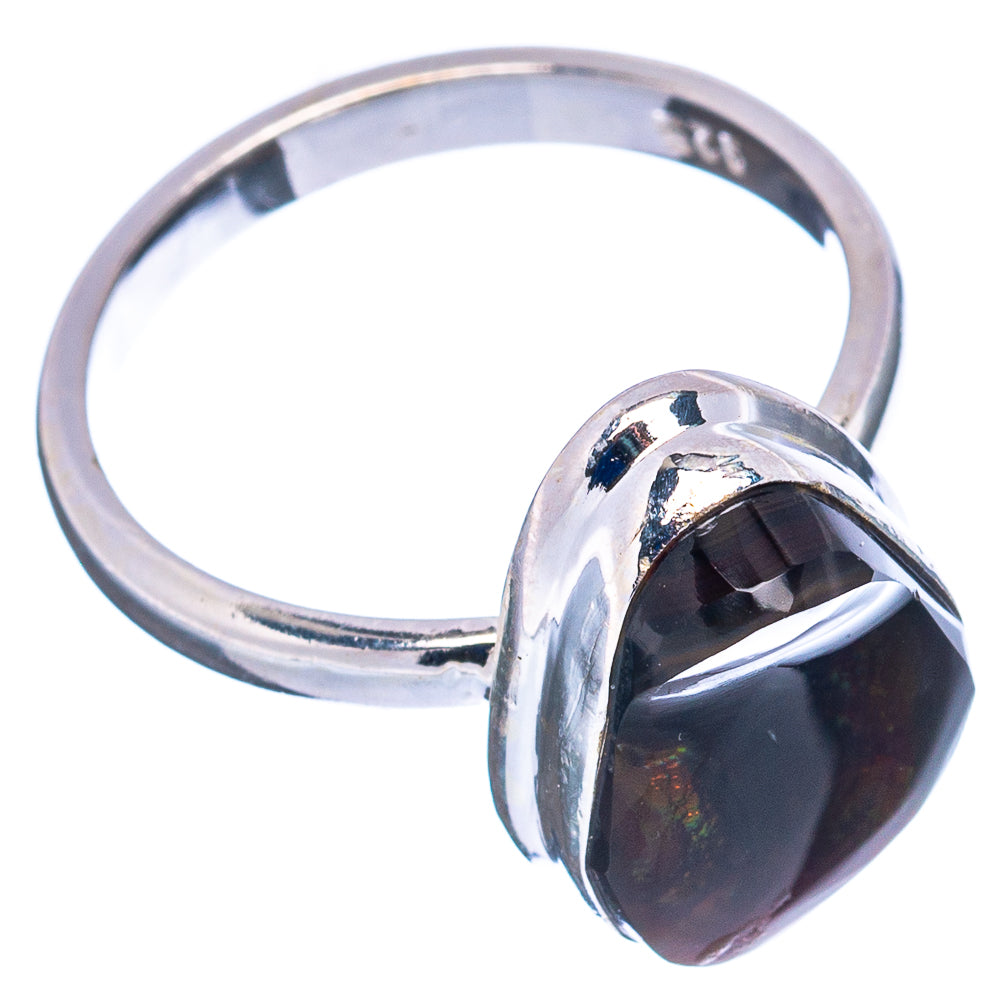 Rare Mexican Fire Agate Ring Size 8 (.925 Sterling Silver)
