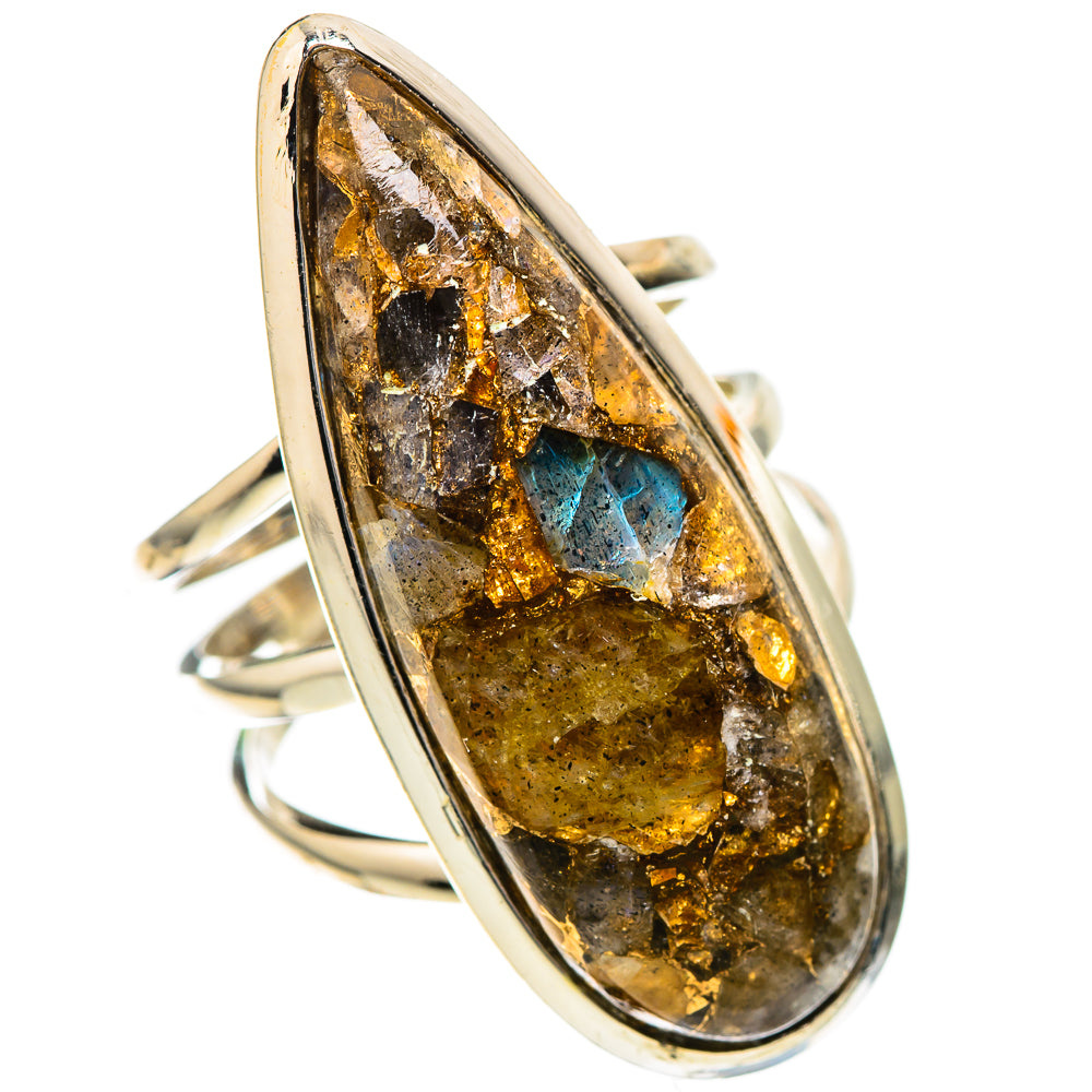 Large Brecciated Labradorite Ring Size 6.25 (925 Sterling Silver) RING137918