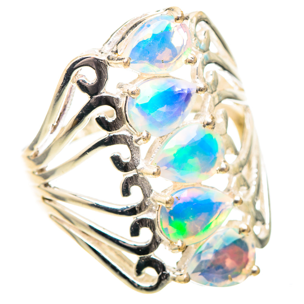 Ethiopian Opal 925 Sterling Silver Ring Size 9 (925 Sterling Silver) RING139469